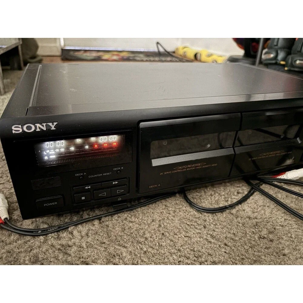 Sony TC-WE405 Stereo Separate Double Auto Reverse Cassette Deck HIFI *No Remote*